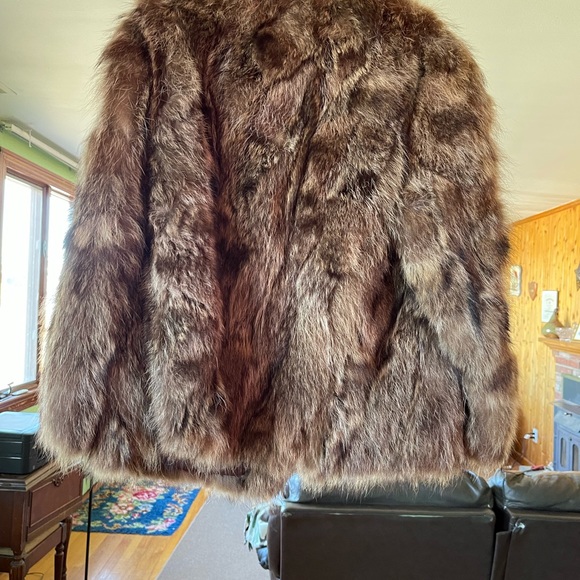 Real Raccoon Fur Coat - Picture 2 of 4